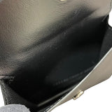 バレンシアガ BALENCIAGA ペーパーコンパクトウォレット 637450 ブラック レザー ユニセックス 二つ折り財布