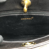 シャネル CHANEL ブッシュロック ブラック　ゴールド金具 カーフスキン レディース ショルダーバッグ