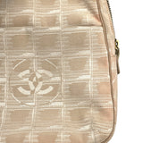 シャネル CHANEL ニュートラベルライン ショルダーバッグ ベージュ ナイロンジャガード レディース ショルダーバッグ