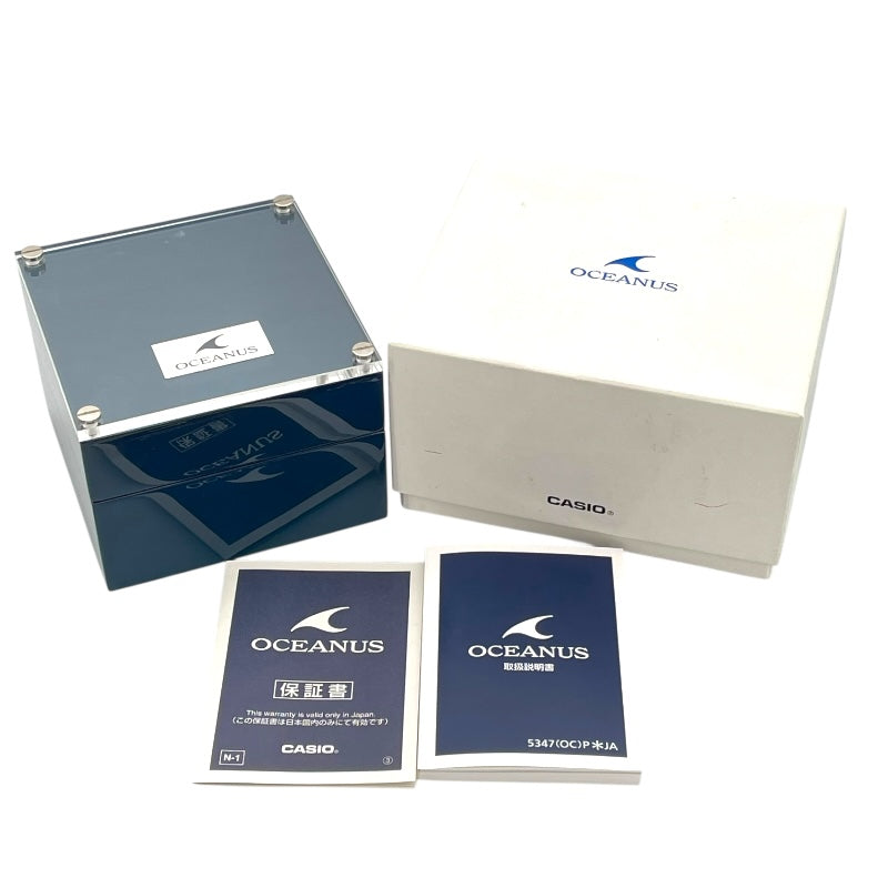 カシオ CASIO オシアナス OCW-T2600-2A2JF ブルー チタン ソーラー メンズ 腕時計