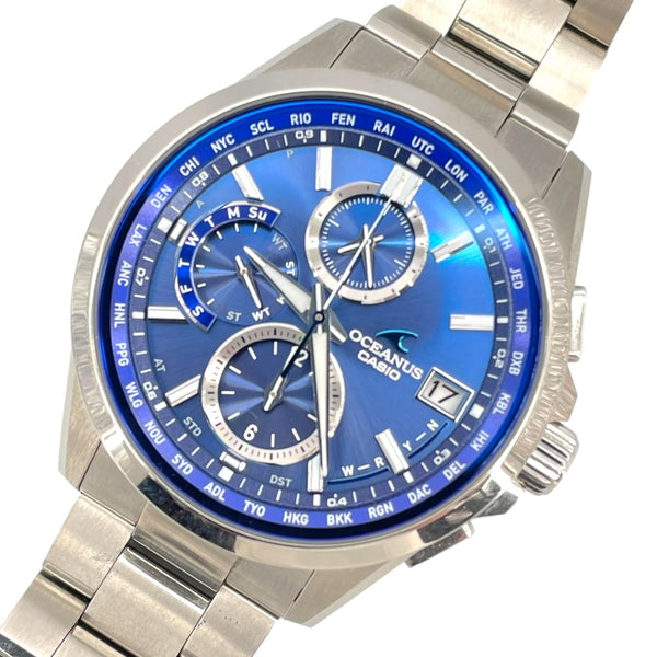 カシオ CASIO オシアナス OCW-T2600-2A2JF ブルー チタン ソーラー メンズ 腕時計