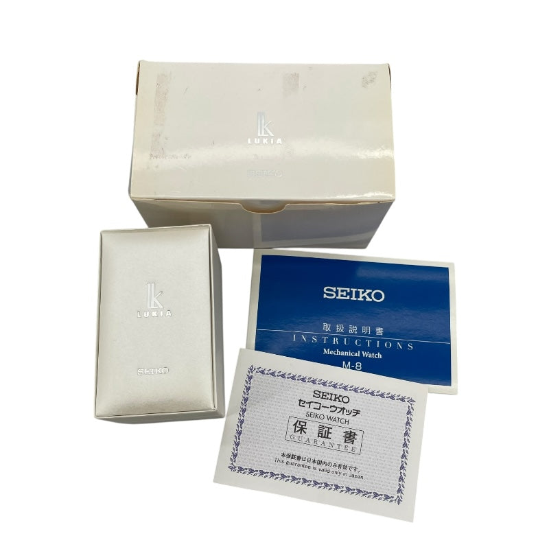 セイコー SEIKO ルキアホワイトシェル SSVM015 ホワイト SS 自動巻き レディース 腕時計
