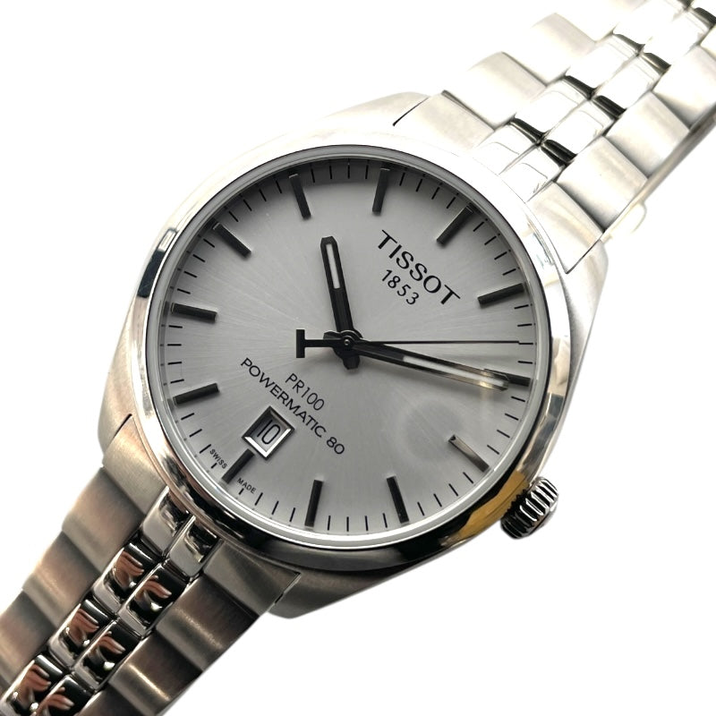 ティソ TISSOT PR100 パワーマティック80 T101.407.11.031.00 ホワイト SS メンズ 腕時計
