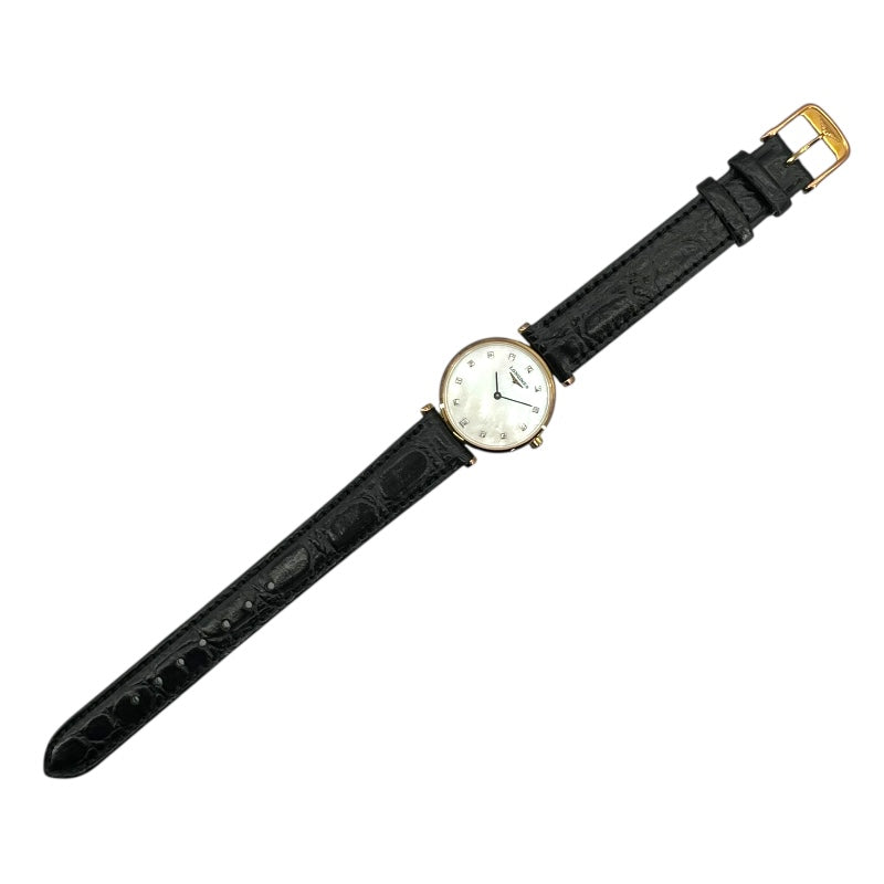 ロンジン LONGINES ラ グラン クラシック ドゥ ロンジン ホワイトシェル L4.209.1 ホワイト GP レディース 腕時計