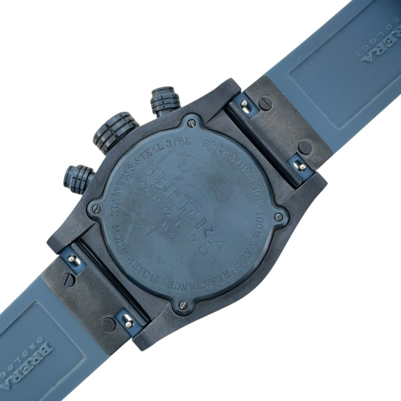 ブレラ オロロジ BRERA OROLOGI エテルノクロノ クロノグラフ カモフラージュ BRETC4521CM ブルー SS/ブルー ラバーベルト クオーツ メンズ 腕時計