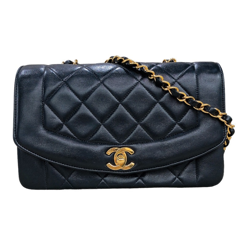 シャネル CHANEL ダイアナ22 A01164 ブラック ゴールド金具 ラムスキン レディース ショルダーバッグ