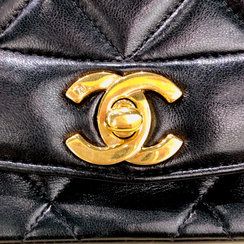 シャネル CHANEL ダイアナ22 A01164 ブラック ゴールド金具 ラムスキン レディース ショルダーバッグ