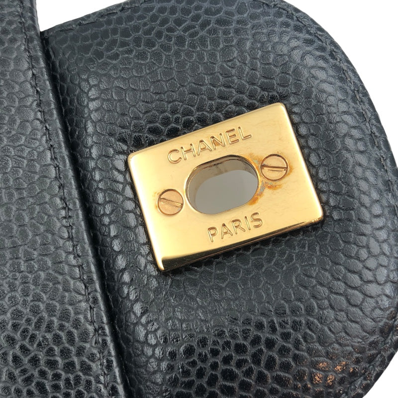 シャネル CHANEL マトラッセ30 A58600 ブラック キャビアスキン レディース ショルダーバッグ