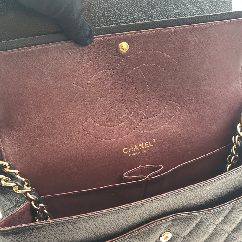 シャネル CHANEL マトラッセ30 A58600 ブラック キャビアスキン レディース ショルダーバッグ