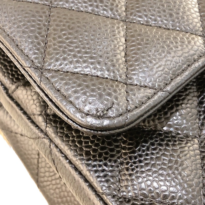 シャネル CHANEL マトラッセ23 A69900 ブラック シルバー金具  キャビア レディース ショルダーバッグ