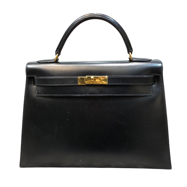 エルメス HERMES ケリー32 外縫い 〇Y刻印 ボックスカーフ レディース ハンドバッグ