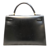 エルメス HERMES ケリー32 外縫い 〇Y刻印 ボックスカーフ レディース ハンドバッグ