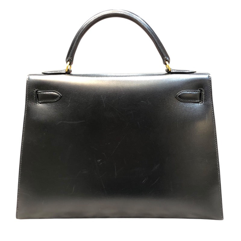 エルメス HERMES ケリー32 外縫い 〇Y刻印 ボックスカーフ レディース ハンドバッグ