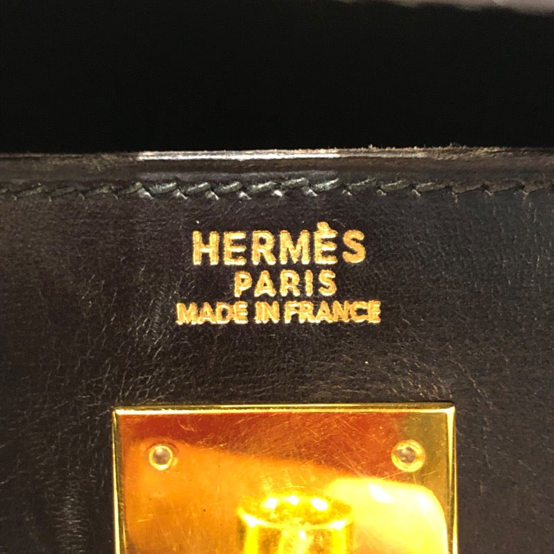 エルメス HERMES ケリー32 外縫い 〇Y刻印 ボックスカーフ レディース ハンドバッグ