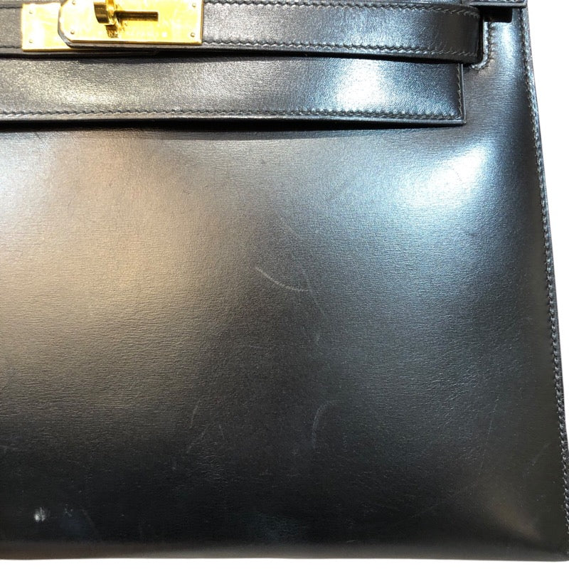 エルメス HERMES ケリー32 外縫い 〇Y刻印 ボックスカーフ レディース ハンドバッグ