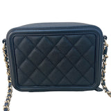 シャネル CHANEL CCフィグリー ミニチェーンショルダーバッグ  A84452 ブラック ゴールド金具 キャビアスキン レディース ショルダーバッグ