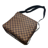 ルイ・ヴィトン LOUIS VUITTON ナヴィグリオ N45255 エベヌ ダミエ・キャンバス/レザー ユニセックス ショルダーバッグ