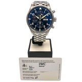 インターナショナルウォッチカンパニー IWC パイロットウォッチ クロノグラフ プティ プランス IW377717 ブルー SS メンズ 腕時計