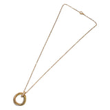 カルティエ Cartier トリニティ サークル ネックレス K18YG/WG/PG  ダイヤモンド ジュエリー