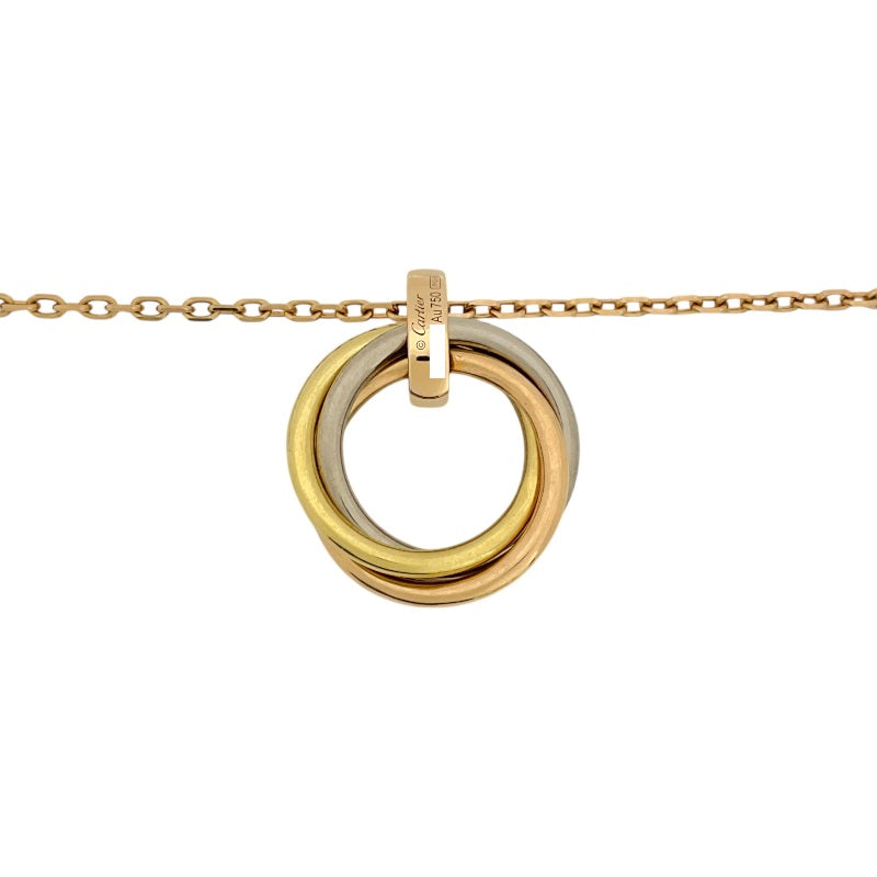 カルティエ Cartier トリニティ サークル ネックレス K18YG/WG/PG  ダイヤモンド ジュエリー