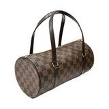 ルイ・ヴィトン LOUIS VUITTON パピヨンPM N51304 エベヌ ダミエ・キャンバス/レザー  レディース ハンドバッグ