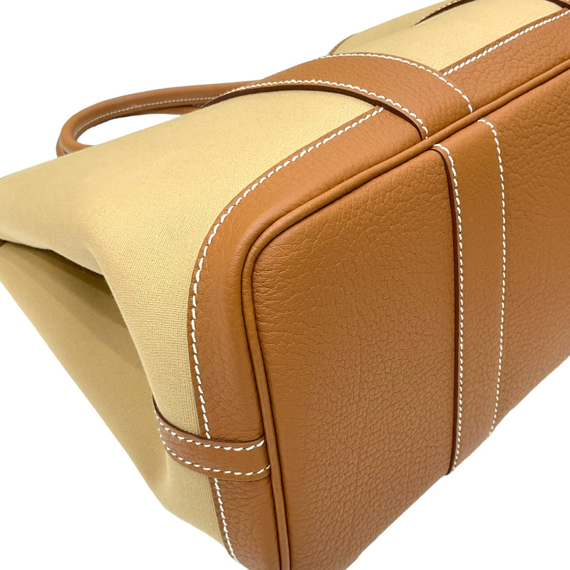 エルメス HERMES ガーデンパーティTPM B刻印 ベージュ×ゴールド トワル  