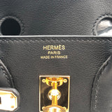 エルメス HERMES バーキン25 D刻 ブラック スイフト レディース ハンドバッグ