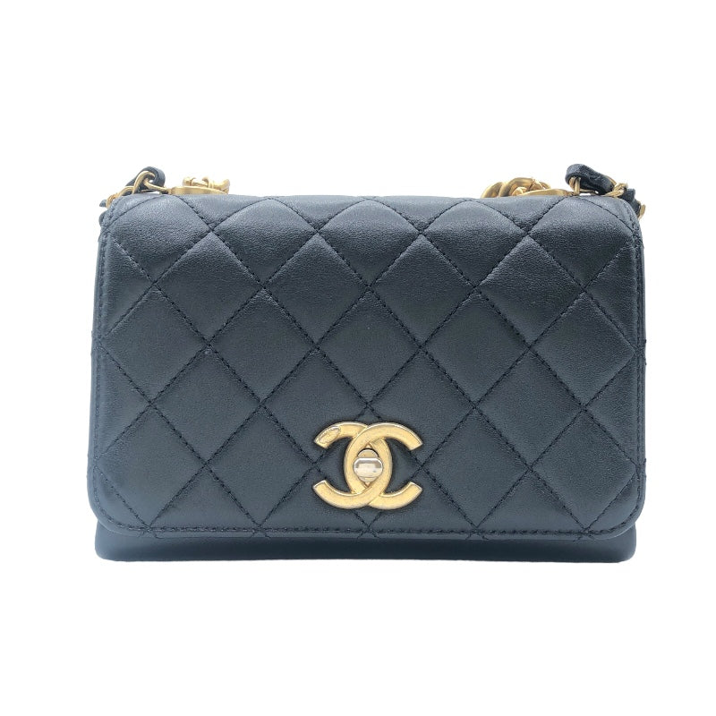 シャネル CHANEL ミニマトラッセチェーンハンドル ブラック ラムスキン レディース ショルダーバッグ | 中古ブランドリユースショップ  OKURA(おお蔵)