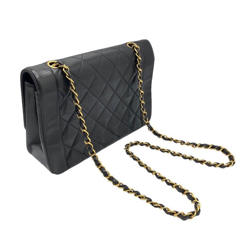 シャネル CHANEL ダイアナ25 A01165 ブラック　ゴールド金具 ラム レディース ショルダーバッグ