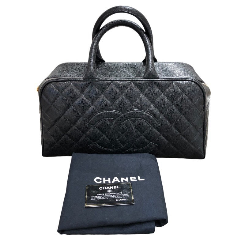 シャネル CHANEL ココマークミニボストンバッグ A20997 キャビアスキン レディース ボストンバッグ