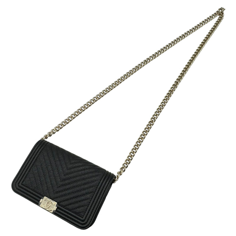 CHANEL】【ゴールド金具】シャネル『Vステッチ チェーン