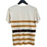 ルイ・ヴィトン LOUIS VUITTON トランクプリント 半袖Tシャツ アイボリー×マルチカラー XS コットン100％ レディース 半袖Ｔシャツ