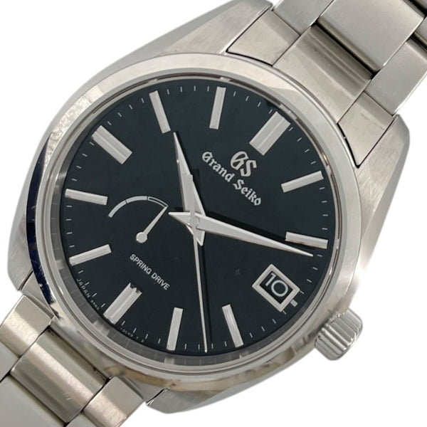 セイコー SEIKO Grand Seiko  ヘリテージコレクション スプリングドライブ  SBGA467 ブラック SS メンズ 腕時計