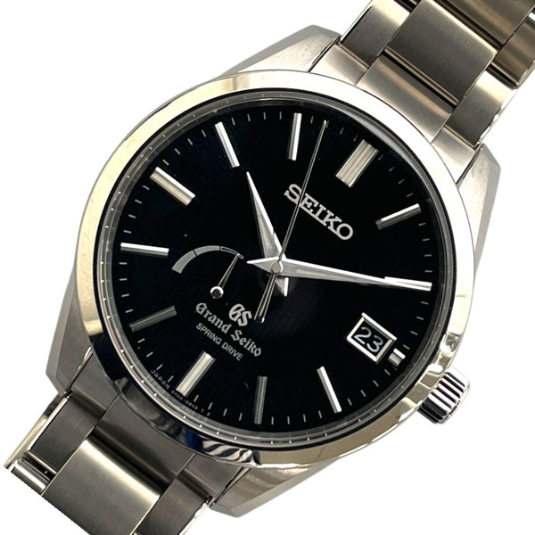セイコー SEIKO Grand Seiko スプリングドライブ SBGA349 ブラック チタン メンズ 腕時計