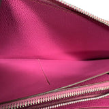 エルメス HERMES アザップロング □M刻印 フューシャピンク アリゲーター レディース 長財布