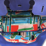 エルメス HERMES バーキン35 海とサーフとファン D刻印 ブルーサフィール シルバー金具 トリヨンビーヨ/トワルアッシュ レディース ハンドバッグ