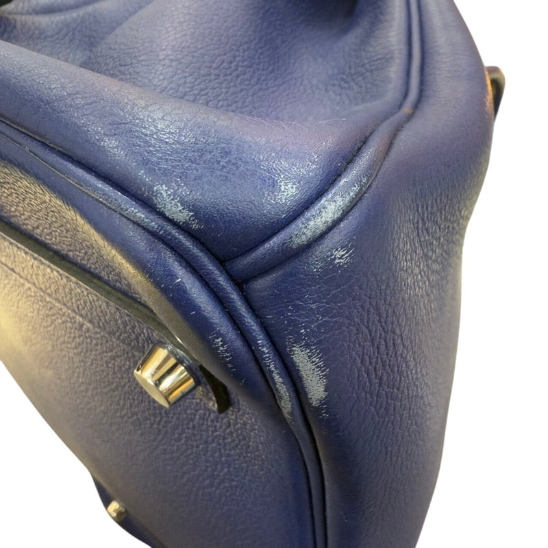 エルメス HERMES バーキン35 海とサーフとファン D刻印 ブルーサフィール シルバー金具 トリヨンビーヨ/トワルアッシュ レディース ハンドバッグ