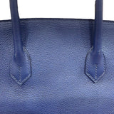 エルメス HERMES バーキン35 海とサーフとファン D刻印 ブルーサフィール シルバー金具 トリヨンビーヨ/トワルアッシュ レディース ハンドバッグ