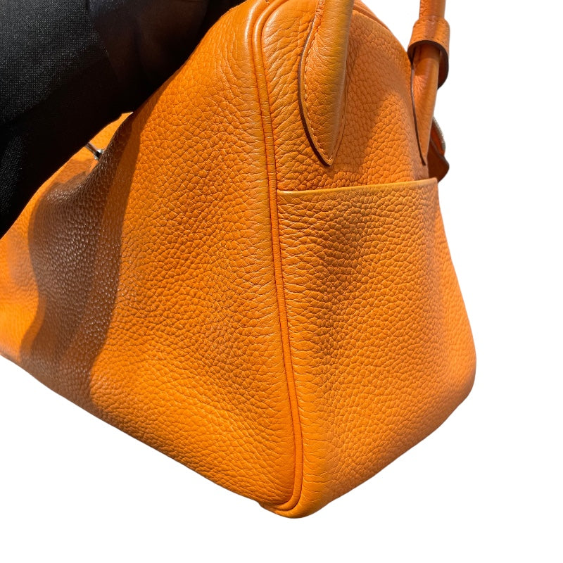 エルメス HERMES リンディ30 □P刻印　(2012年製) オレンジ　シルバー金具 トリヨンクレマンス レディース ショルダーバッグ