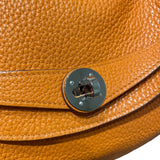 エルメス HERMES リンディ30 □P刻印　(2012年製) オレンジ　シルバー金具 トリヨンクレマンス レディース ショルダーバッグ