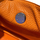 エルメス HERMES リンディ30 □P刻印　(2012年製) オレンジ　シルバー金具 トリヨンクレマンス レディース ショルダーバッグ
