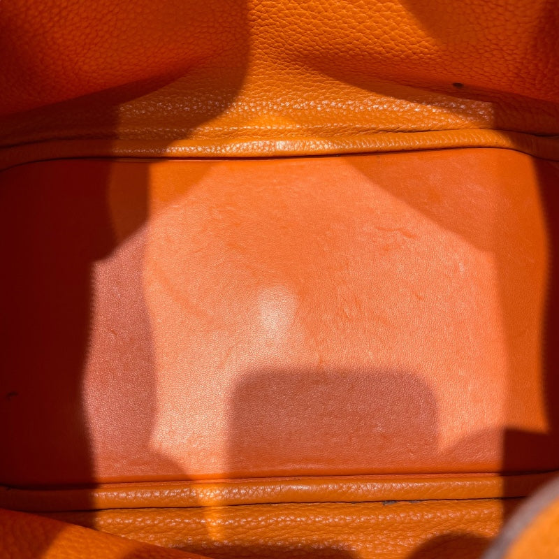 エルメス HERMES リンディ30 □P刻印　(2012年製) オレンジ　シルバー金具 トリヨンクレマンス レディース ショルダーバッグ