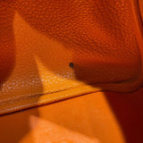 エルメス HERMES リンディ30 □P刻印　(2012年製) オレンジ　シルバー金具 トリヨンクレマンス レディース ショルダーバッグ
