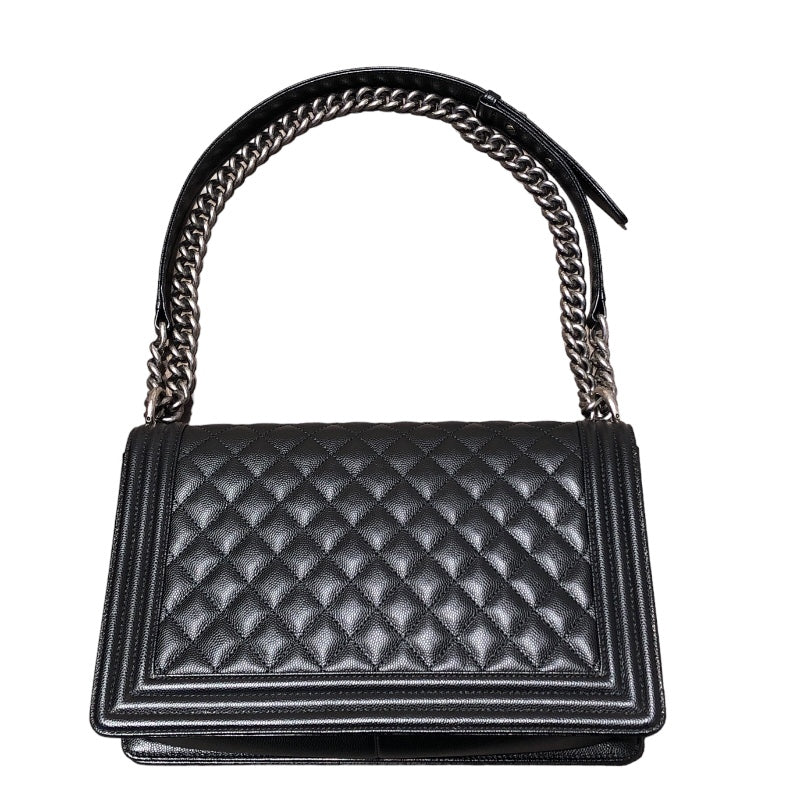 シャネル CHANEL ボーイシャネル30 A92193 ブラック SV金具 キャビアスキン レディース ショルダーバッグ |  中古ブランドリユースショップ OKURA(おお蔵)