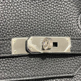 エルメス HERMES バーキン40 □R刻 ブラック/SV金具 トゴ レディース ハンドバッグ