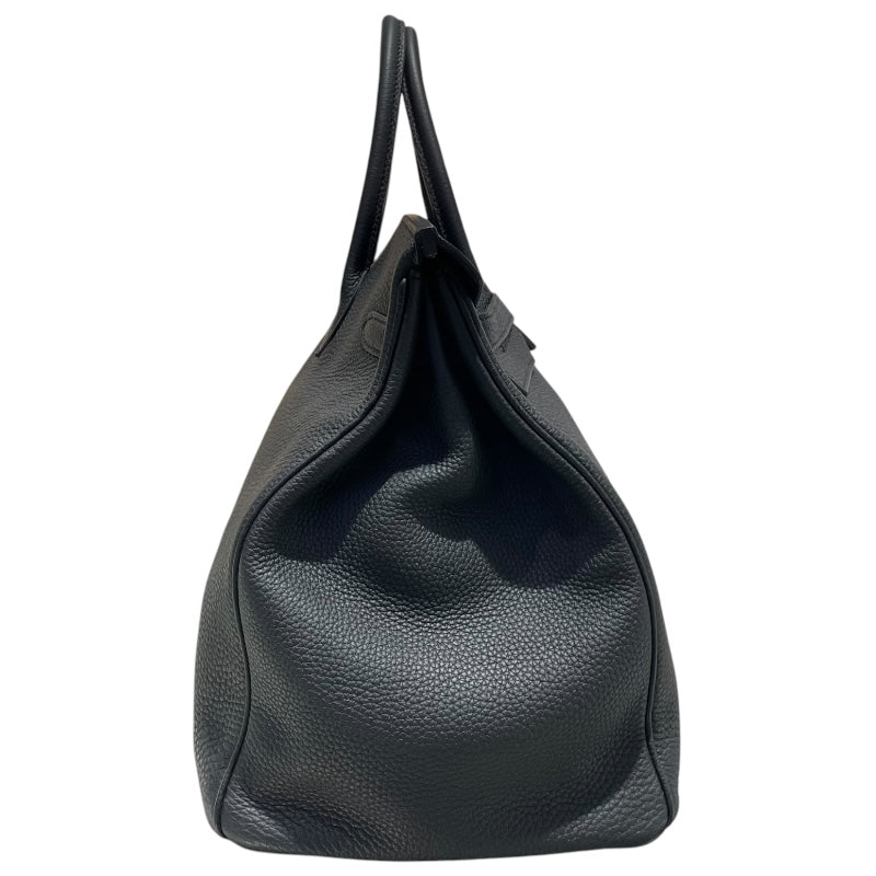エルメス HERMES バーキン40 □R刻 ブラック/SV金具 トゴ レディース ハンドバッグ