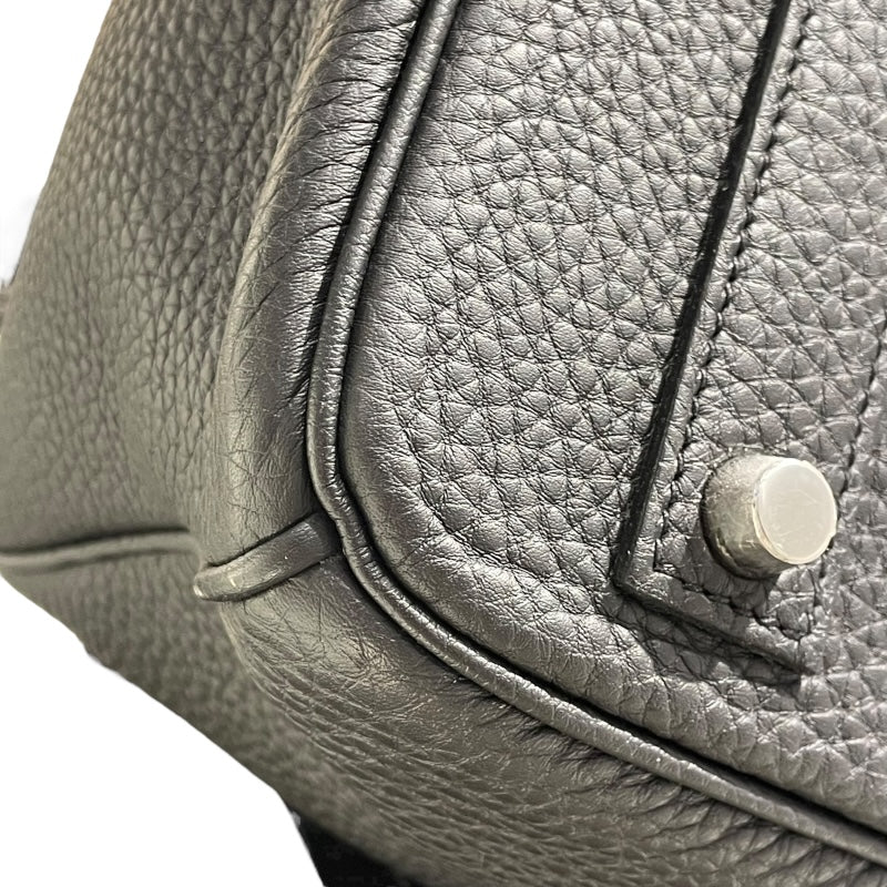 エルメス HERMES バーキン40 □R刻 ブラック/SV金具 トゴ レディース ハンドバッグ