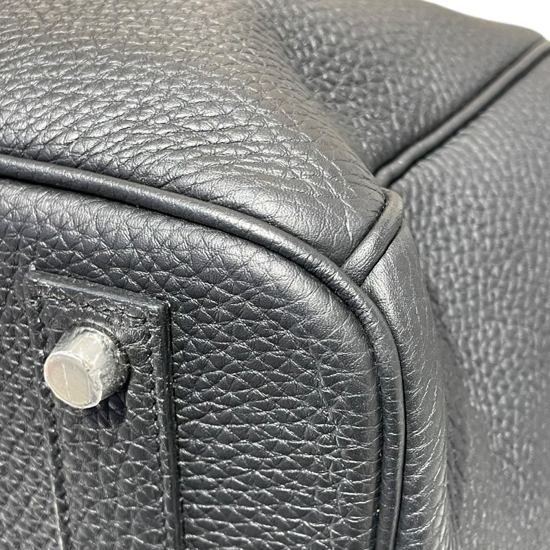 エルメス HERMES バーキン40 □R刻 ブラック/SV金具 トゴ レディース ハンドバッグ