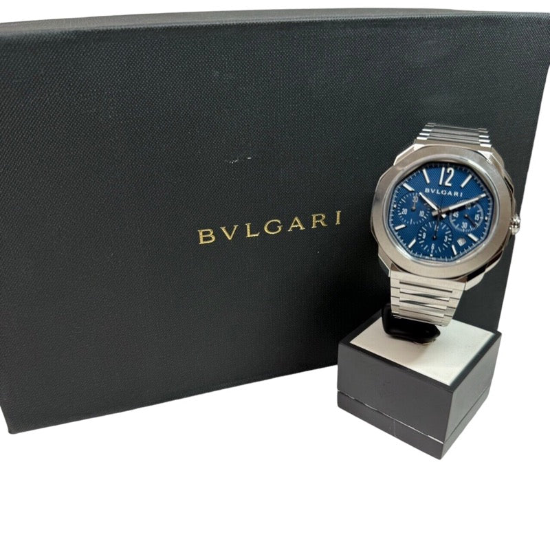 ブルガリ BVLGARI オクト ローマ クロノグラフ 103829 ステンレススチール メンズ 腕時計