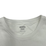 エルメス HERMES Canoe シェーヌダンクル柄Tシャツワンピース 3E4508DL ホワイト コットン レディース ワンピース